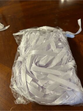 Bag of White Ribbon